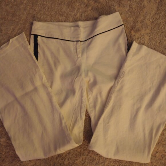 Y2K Bebe linen blend lowrise slightly flared pants size 2 - Picture 10 of 13